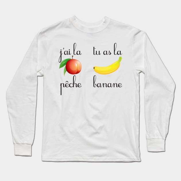 J'ai la pêche Long Sleeve T-Shirt by JFCharles